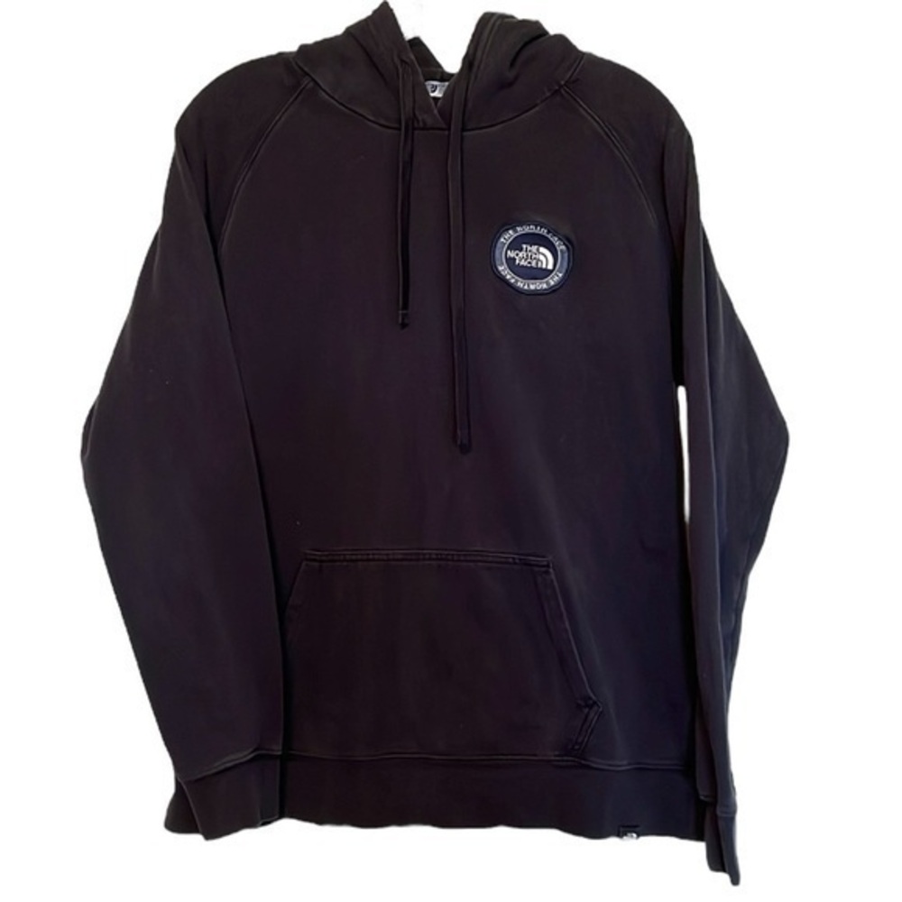 North Face Hoodie, Color is Black, Womens Size Large, North Face Patch on chest